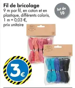 TEDi Fil de bricolage offre