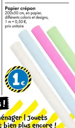TEDi Papier crépon offre