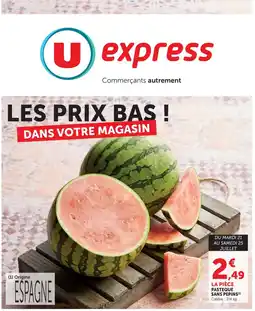 U Express Pasteque sans pepins offre