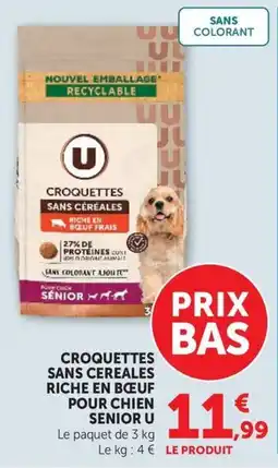 U Express U Croquettes sans céréales offre