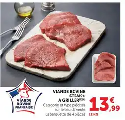 U Express Viande Bovine Française Steak à Griller offre