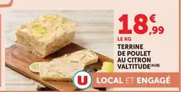 U Express Valtitude Terrine de poulet au citron offre