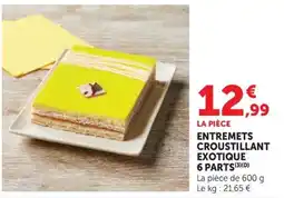 U Express ENTREMETS CROUSTILLANT EXOTIQUE offre