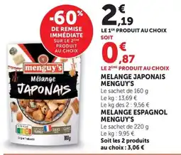 U Express Menguy's Mélange Japonais offre