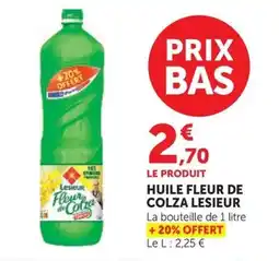 U Express Lesieur Huile Fleur de Colza offre