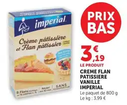 U Express imperial Creme flan patissiere vanille offre
