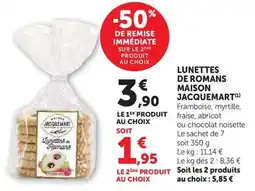 U Express JACQUEMART Lunettes des Romans offre