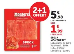U Express Montorsi Speck offre