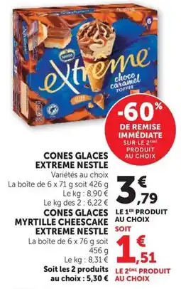 U Express Nestle Cones Glaces Extreme offre