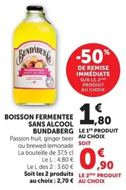 U Express Bundaberg Boisson fermentee sans alcool offre