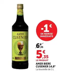 U Express CUSENIER AMER BIERE offre