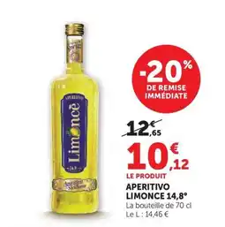 U Express Limonce Aperitivo offre