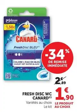 U Express CANARD Fresh Disc WC offre