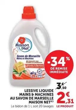 U Express Maison Net Savon de Marseille offre