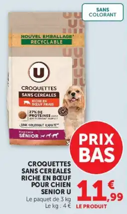 Super U U Croquettes sans céréales offre