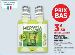 Super U MERVEIA Mocktail sans alcool offre