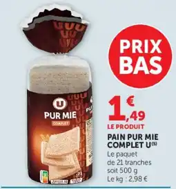 Super U U PUR MIE COMPLET offre