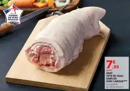 Hyper U Viande de Veau Française ABAT TETE DE VEAU SANS OS AVEC LANGUE offre
