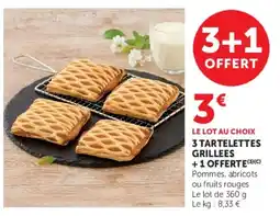 Super U Tartelettes grillées offre