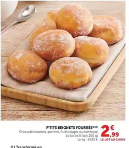 Hyper U P'TITS BEIGNETS FOURRÉS offre