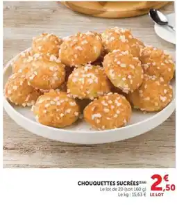 Hyper U CHOUQUETTES SUCRÉES offre