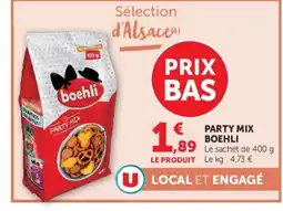 Super U BOEHLI PARTY MIX offre