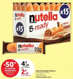 Hyper U Nutella B-ready offre