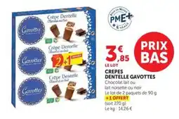 Hyper U Gavottes Crepes Dentelle offre