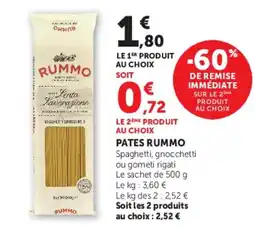 Super U RUMMO Pates offre