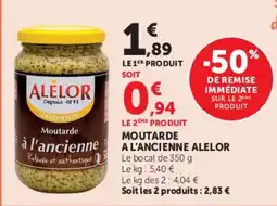 Super U ALELOR Moutarde à l'ancienne offre