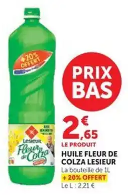 Hyper U Lesieur Huile Fleur de Colza offre