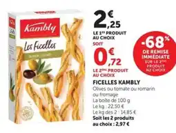 Hyper U Kambly Ficelles offre
