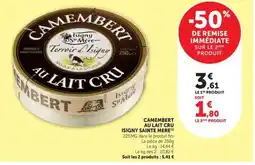 Hyper U Isigny Sainte Mère Camembert offre