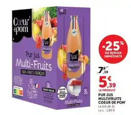 Hyper U Coeur de pom Pur jus Multi-Fruits offre