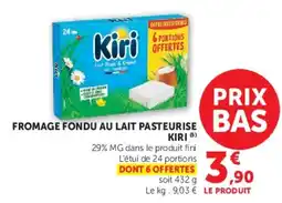 Super U Kiri Fromage fondu au lait pasteurise offre