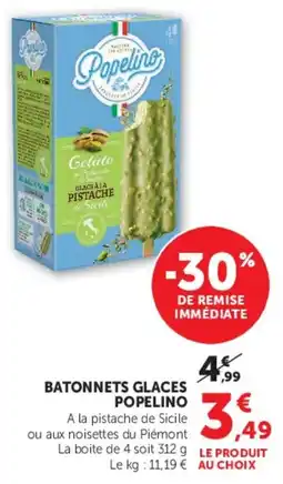 Super U Popelino Batonnets glaces offre