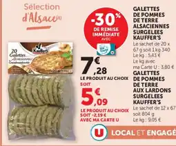 Super U KAUFFER'S Galettes de pommes de terre alsaciennes offre