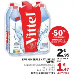Super U Vittel Eau Minérale Naturelle offre