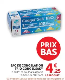 Super U Congel'Sak SAC DE CONGELATION offre