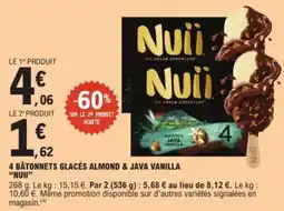 E.Leclerc Express Nuïi Bâtonnets glacés offre