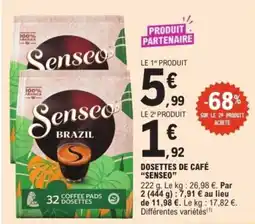 E.Leclerc Express Senseo DOSETTES DE CAFÉ offre