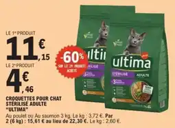 E.Leclerc Express ultima croquettes pour chat stérilisé adulte offre