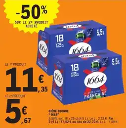 E.Leclerc Express 1664 Bière blonde offre