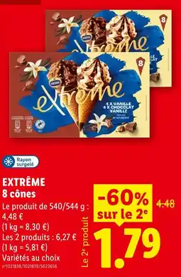 Lidl Extrême 8 cônes offre