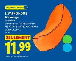 Lidl Livarno home air lounge offre