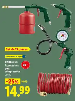 Lidl Parkside accessoires pour compresseur offre