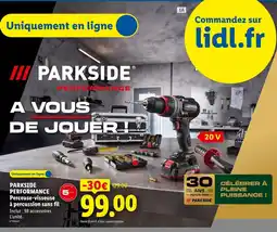 Lidl Parkside perceuse-visseuse à percussion sans fil offre