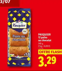 Lidl Pasquier 12 pains au chocolat offre