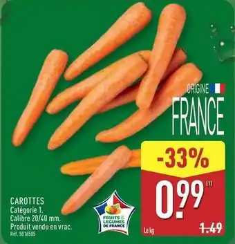 ALDI Carottes offre