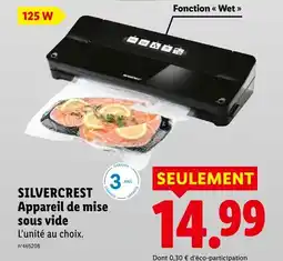 Lidl Silvercrest appareil de mise sous vide offre